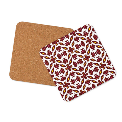 Sarah Pattern Cork-back Coaster