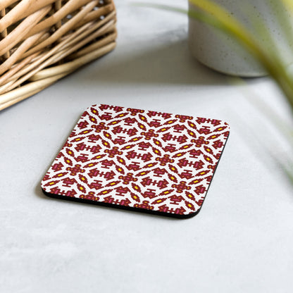 Sarah Pattern Cork-back Coaster