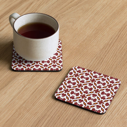 Sarah Pattern Cork-back Coaster