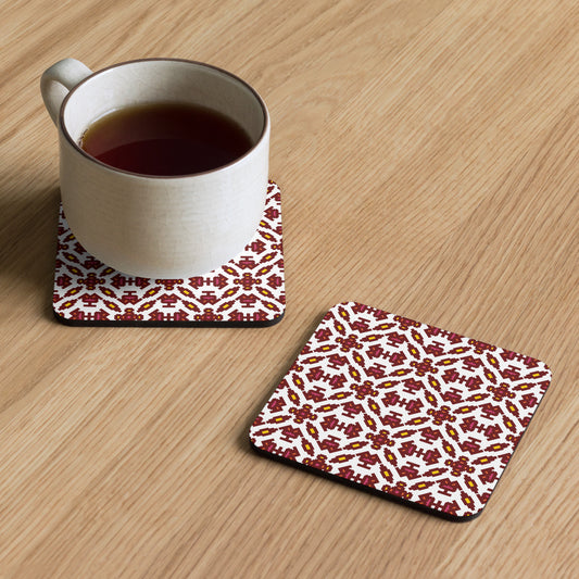 Sarah Pattern Cork-back Coaster