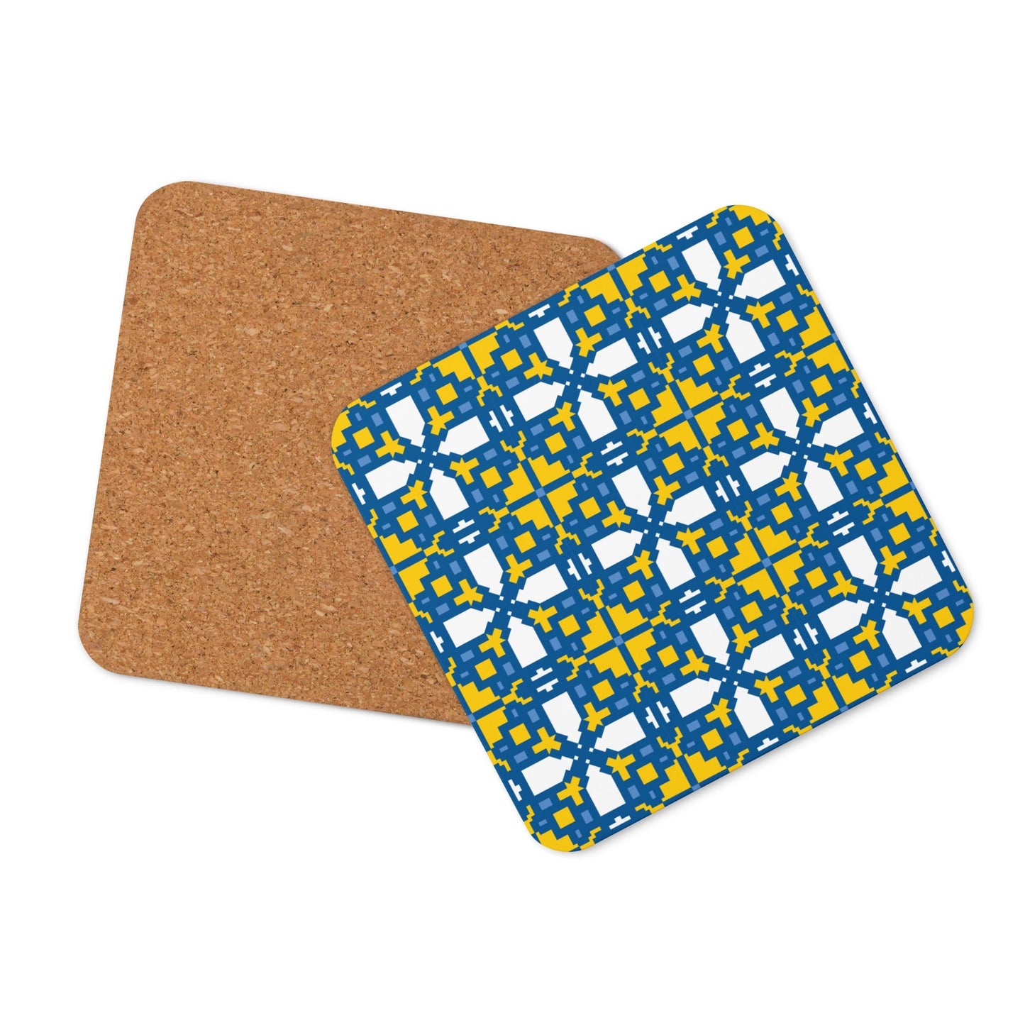 Irina Pattern Cork-back Coaster