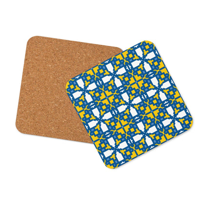Irina Pattern Cork-back Coaster