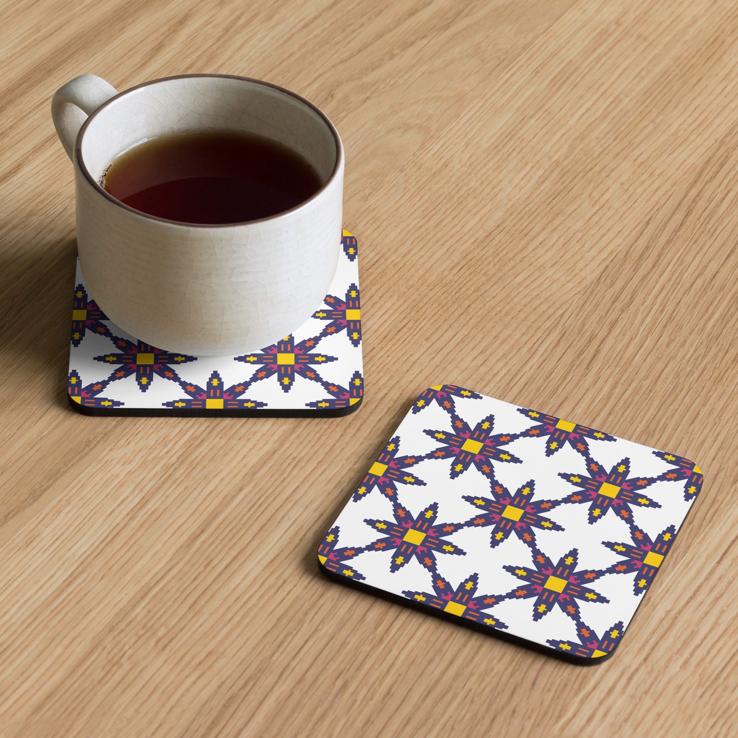 Emma Pattern Cork-back Coaster