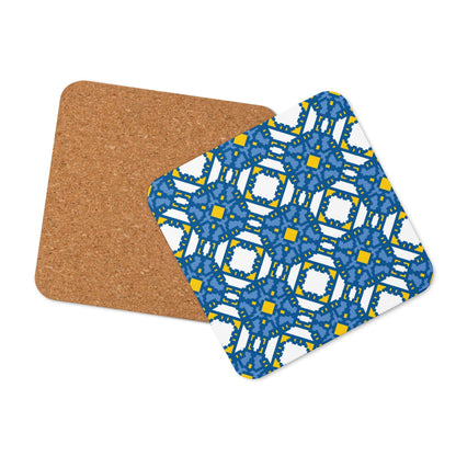 Klavdia Pattern Cork-back Coaster