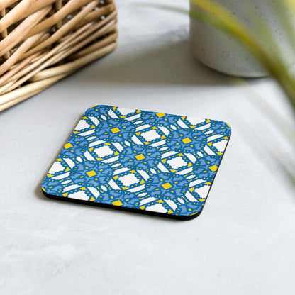 Klavdia Pattern Cork-back Coaster