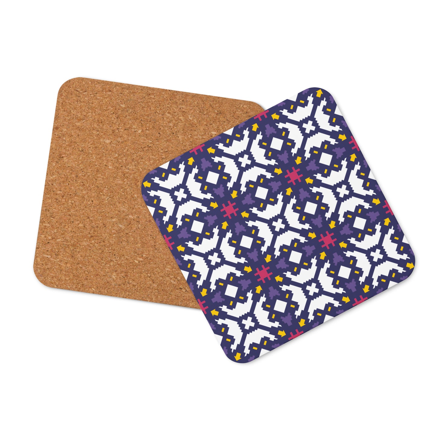 Mary Pattern Cork-back Coaster