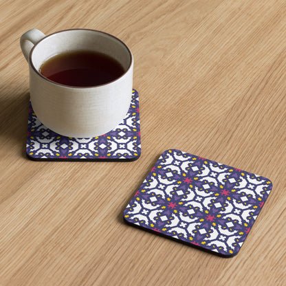 Mary Pattern Cork-back Coaster