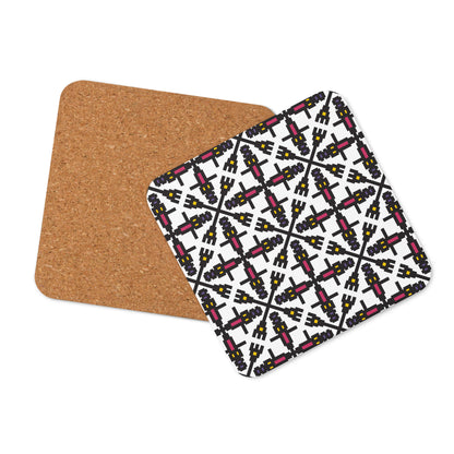 Isabella Pattern Cork-back Coaster