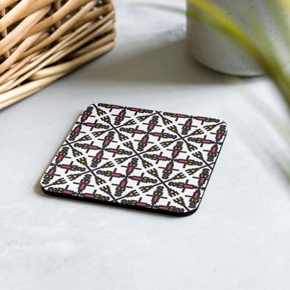 Isabella Pattern Cork-back Coaster