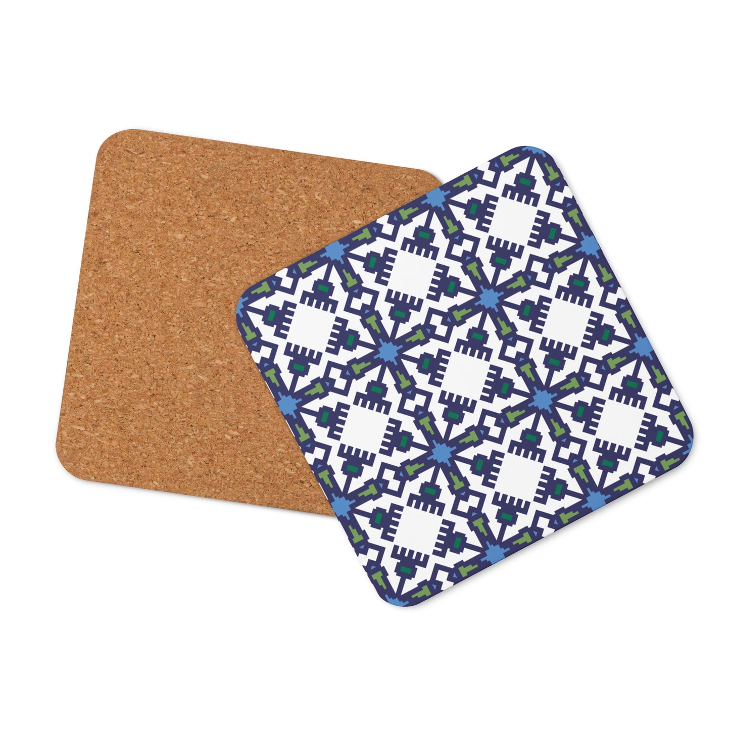 Nicole Pattern Cork-back Coaster
