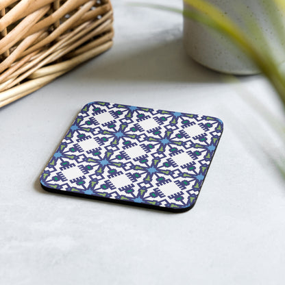 Nicole Pattern Cork-back Coaster