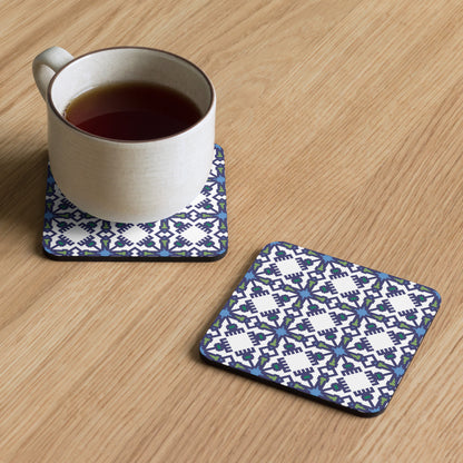 Nicole Pattern Cork-back Coaster