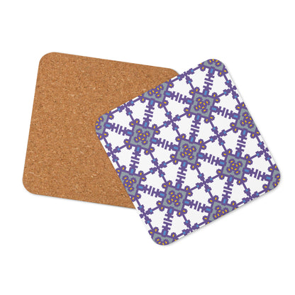 Sophia Pattern Cork-back Coaster