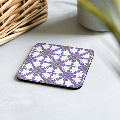 Sophia Pattern Cork-back Coaster