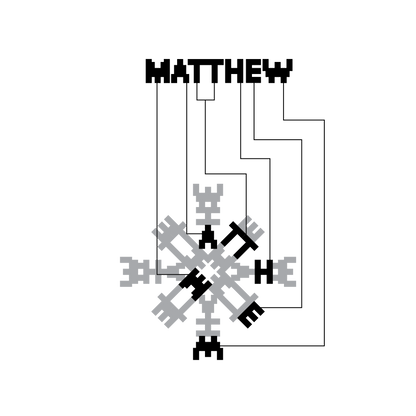 Matthew Acrylic ornament