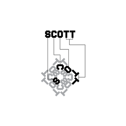 Scott Acrylic ornament