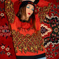 Holiday Meltdown Knitted crew neck sweater