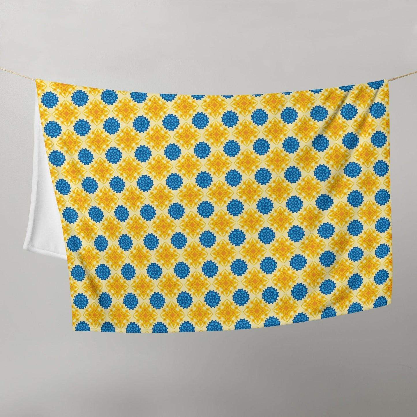 Slava Ukrayini Printed Throw Blanket