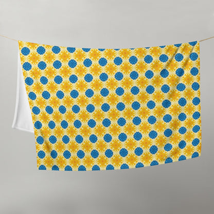 Slava Ukrayini Printed Throw Blanket