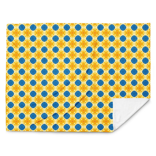 Slava Ukrayini Printed Throw Blanket