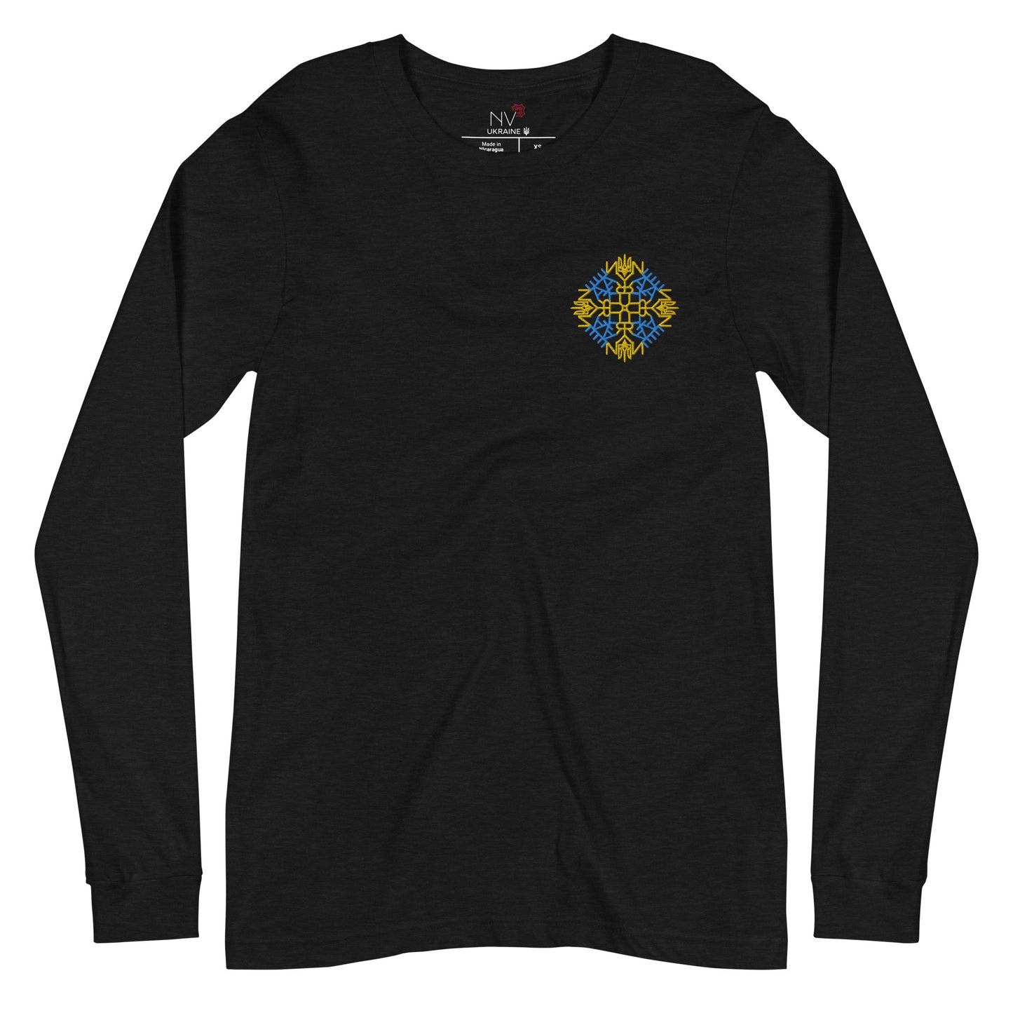 Ukraine Embroidered Long Sleeve Tee