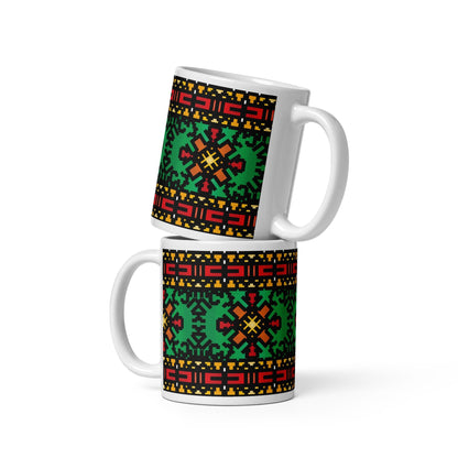 Festive Fu#ks White glossy mug