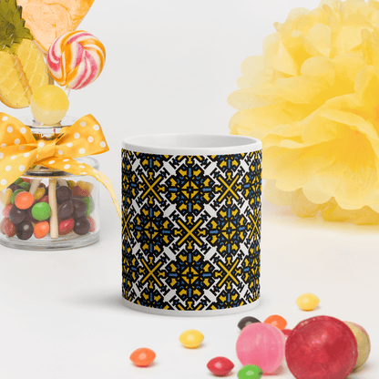 Fuck Trump White glossy mug