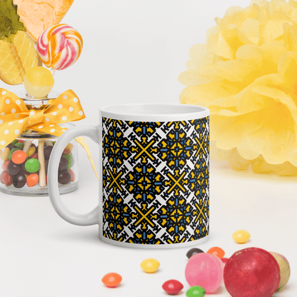 Fuck Trump White glossy mug