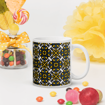 Fuck Trump White glossy mug