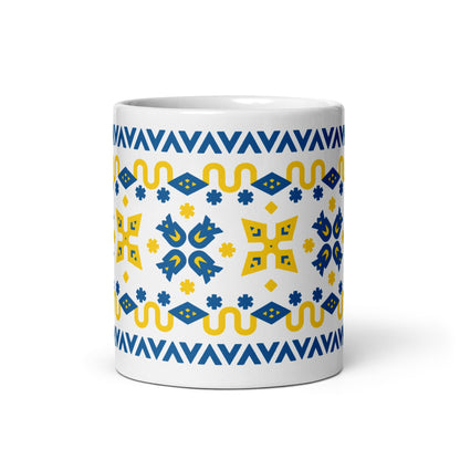 UA White glossy mug
