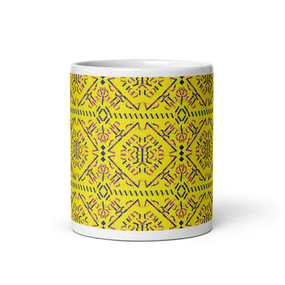 Vil'na Ukrayina - Free Ukraine White glossy mug