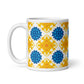 Slava Ukrayini White glossy mug