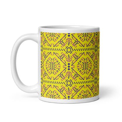 Vil'na Ukrayina - Free Ukraine White glossy mug