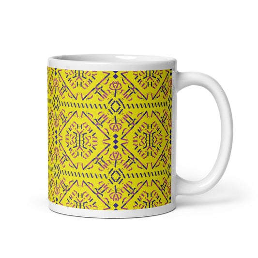 Vil'na Ukrayina - Free Ukraine White glossy mug