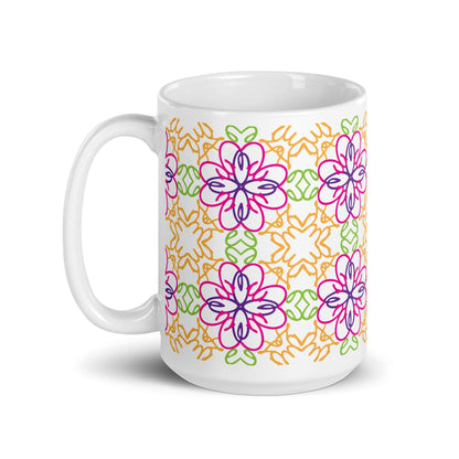 Odesa White glossy mug