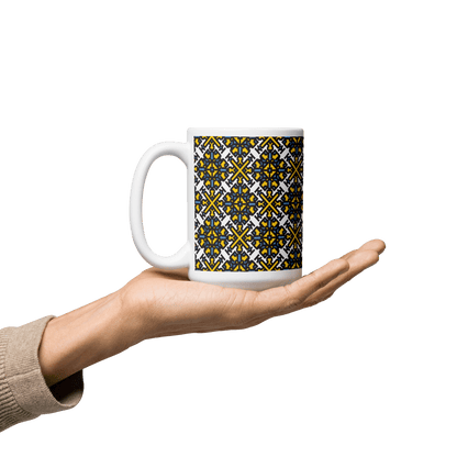 Fuck Trump White glossy mug