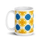 Slava Ukrayini White glossy mug