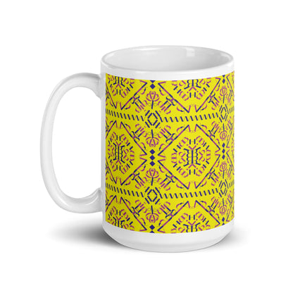 Vil'na Ukrayina - Free Ukraine White glossy mug
