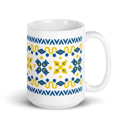 UA White glossy mug