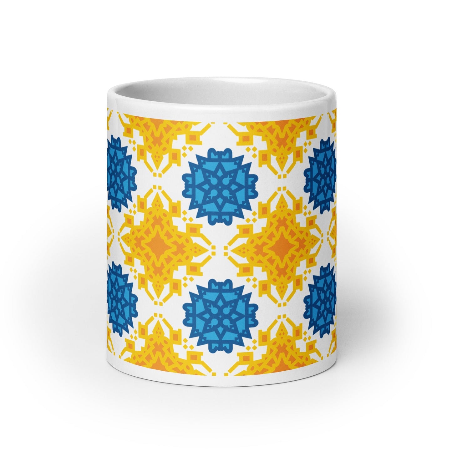 Slava Ukrayini White glossy mug