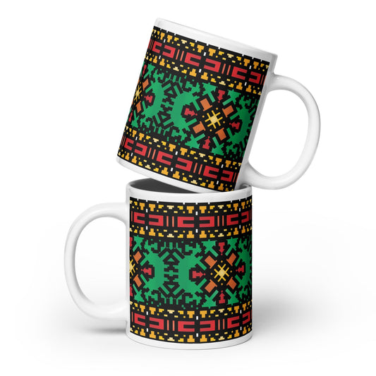 Festive Fu#ks White glossy mug