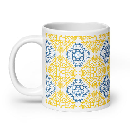 Ukraine White glossy mug