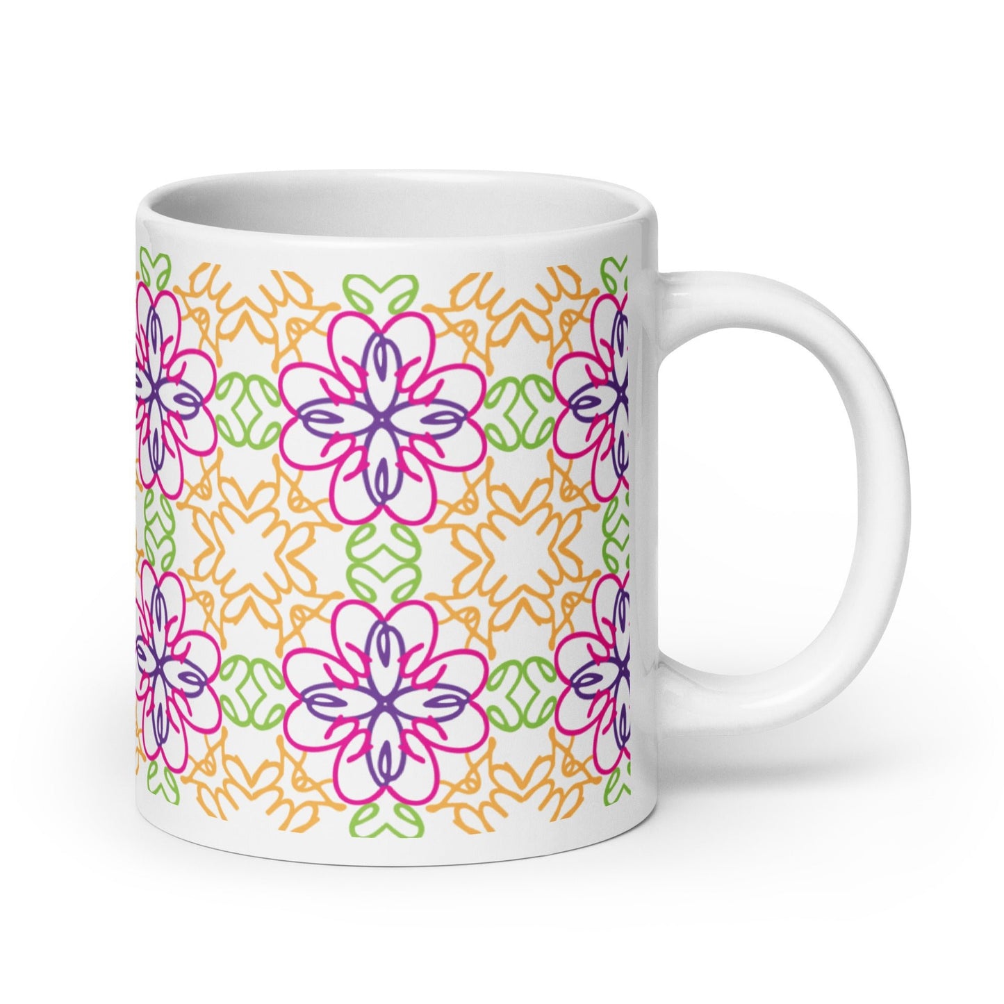 Odesa White glossy mug