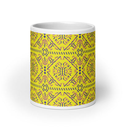 Vil'na Ukrayina - Free Ukraine White glossy mug