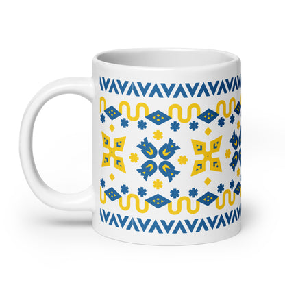 UA White glossy mug