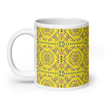 Vil'na Ukrayina - Free Ukraine White glossy mug