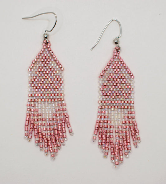 Vyshyvanka Inspired Beaded Dangle Earrings