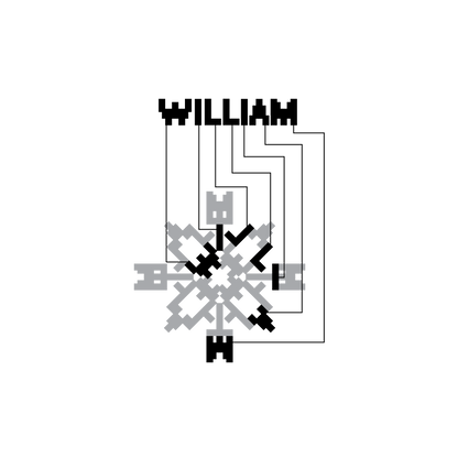 William Acrylic ornament