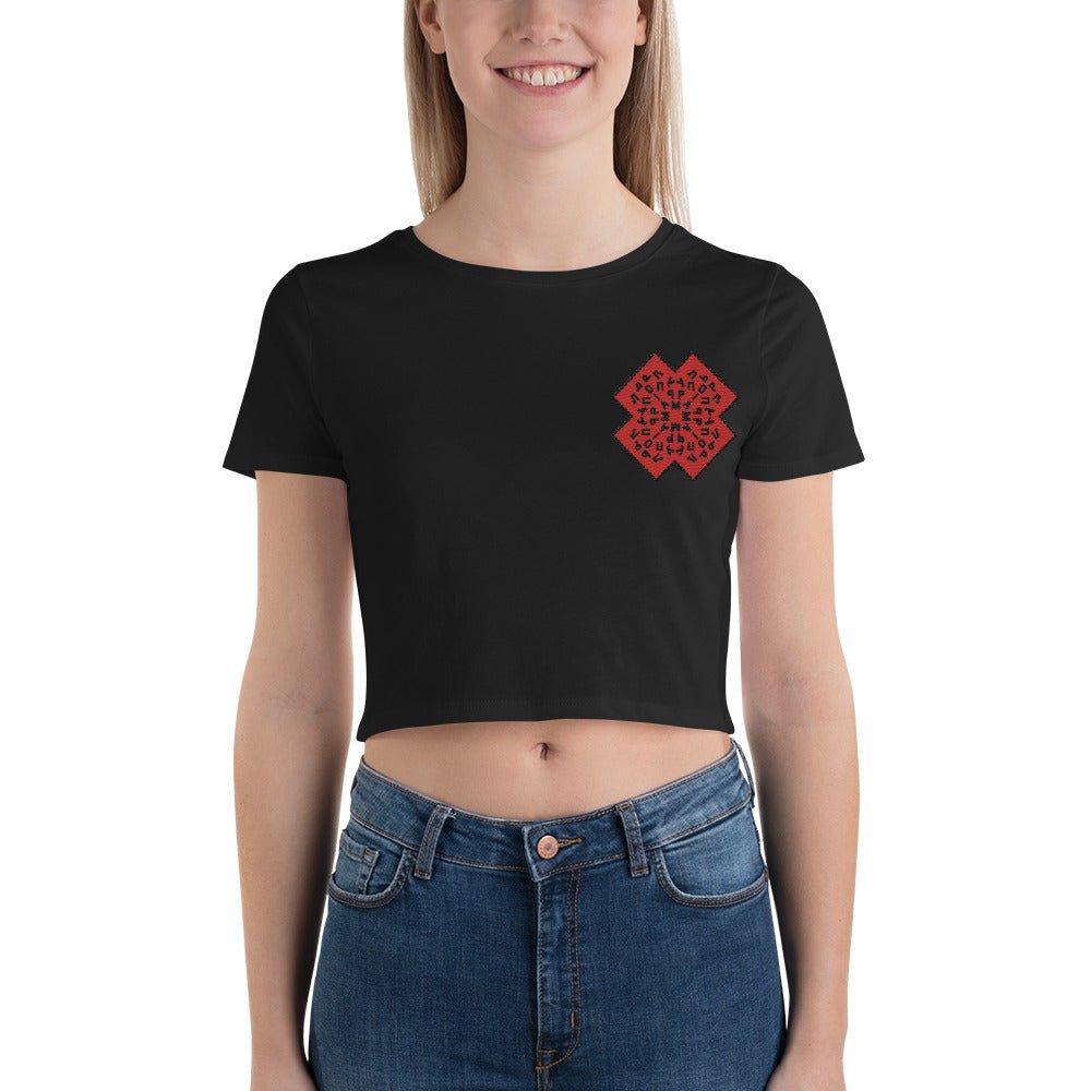 Mariupol Embroidered Women's Crop Tee