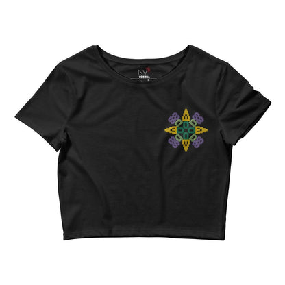 Odesa Embroidered Women's Crop Tee